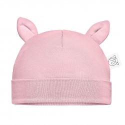 Beebimüts 3-6 kuud, bambus, blush pink