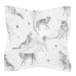 Bambus lapp 25x25 cm, star wolves