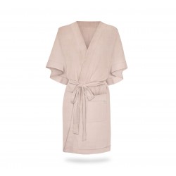 Hommikumantel / kimono, linane, sepia rose