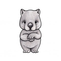 Seinakleebis Vic the wombat