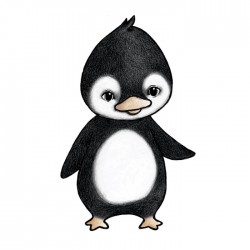 Seinakleebis Poppy the penguin