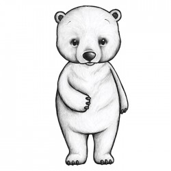 Seinakleebis Banjo the polar bear