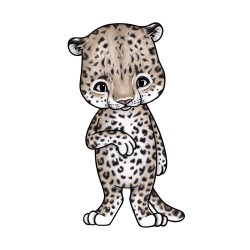 Seinakleebis  Lux the leopard