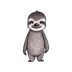 Seinakleebis Sun the sloth