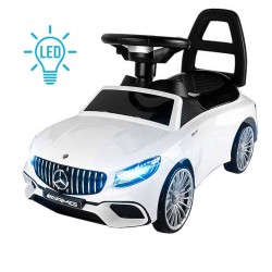 Tõukeauto Mercedes AMG Led valge