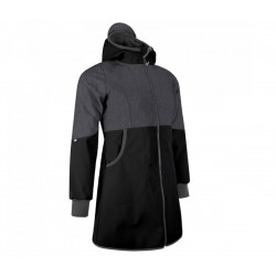 Naiste softshell mantel, must