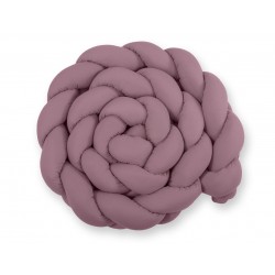 Punutud voodipehmendus XXL 360 cm, pastell violett