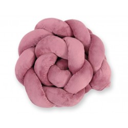 Punutud voodipehmendus Minky 180 cm, pastell roosa