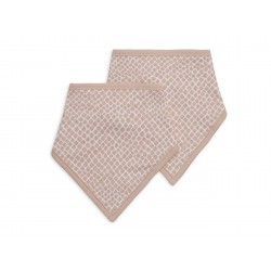 Bandana beebipõll, 2 tk, snake pale pink