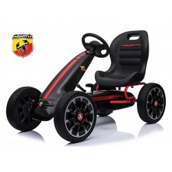 ABARTH pedaalidega kartauto, must
