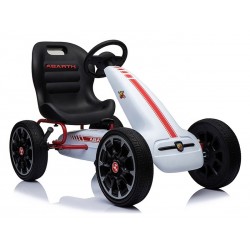ABARTH pedaalidega kartauto, valge