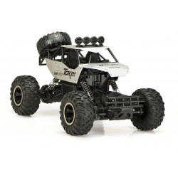 Puldiga auto RC ROCK CRAWLER 1:12 4WD hõbe