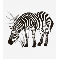 Seinakleebis BLACK MAJIK suur Zebra