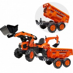 FALK Kubota Traktor oranž koos haagisega