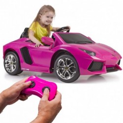 FEBER Lamborghini Aventador Pink elektriauto 6V 3+