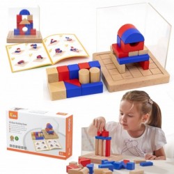 Puidust Montessori mäng ehitusklotsid 3D