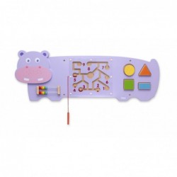 Viga Toys Montessori sensoorne tegelustahvel Hippo