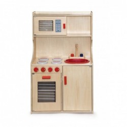 Viga Toys suur kaasaegne puidust köök