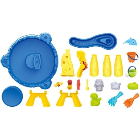 XL veelaud tooliga 2 in 1 Dolphin Sandbox 12 osa