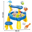 XL veelaud tooliga 2 in 1 Dolphin Sandbox 12 osa