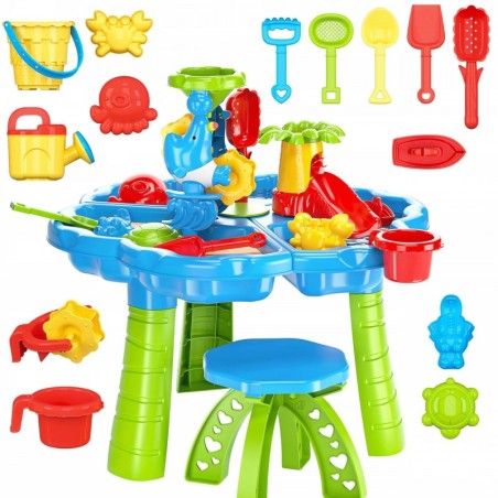 Veelaud 2 ühes liivakast tooliga veepargiga delfiiniga