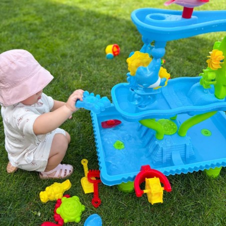 Veelaud 4 in 1 Sandbox Waterfall XL 4-Level Dolphin