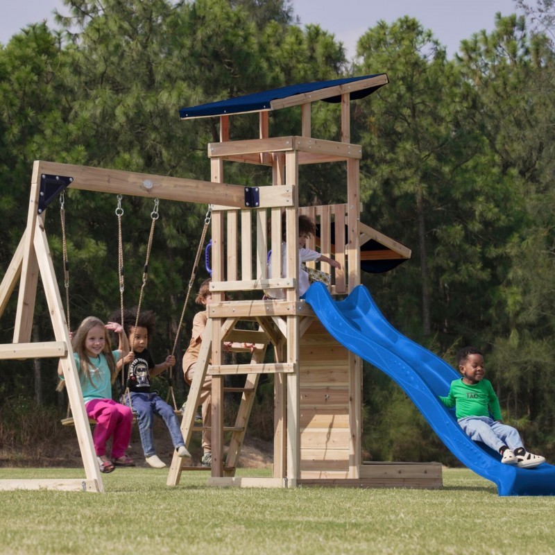 AXI puidust suure mänguväljak kiiged liumägi + liivakast