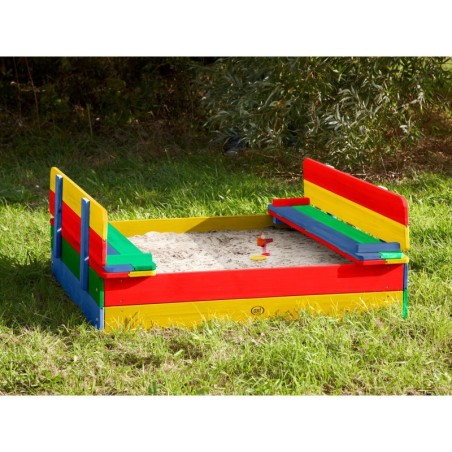 AXI Ella Rainbow puidust liivakast katte ja pinkidega