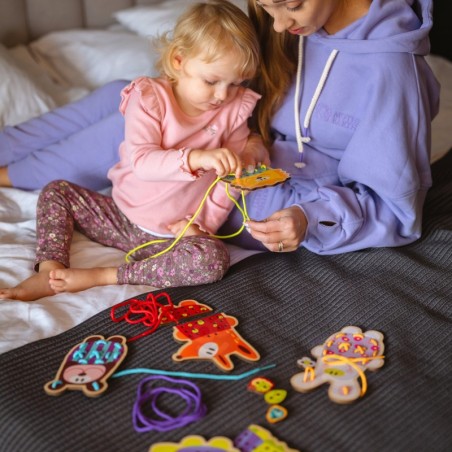 Puidust pits 5-in-1 loomad keermestamiseks