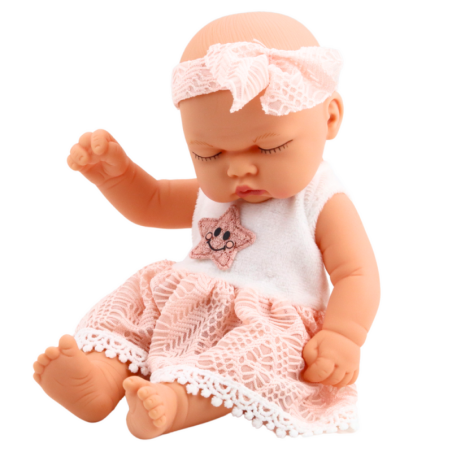 Sleeping Baby Doll Roosa pitskleit tähepeapaelaga