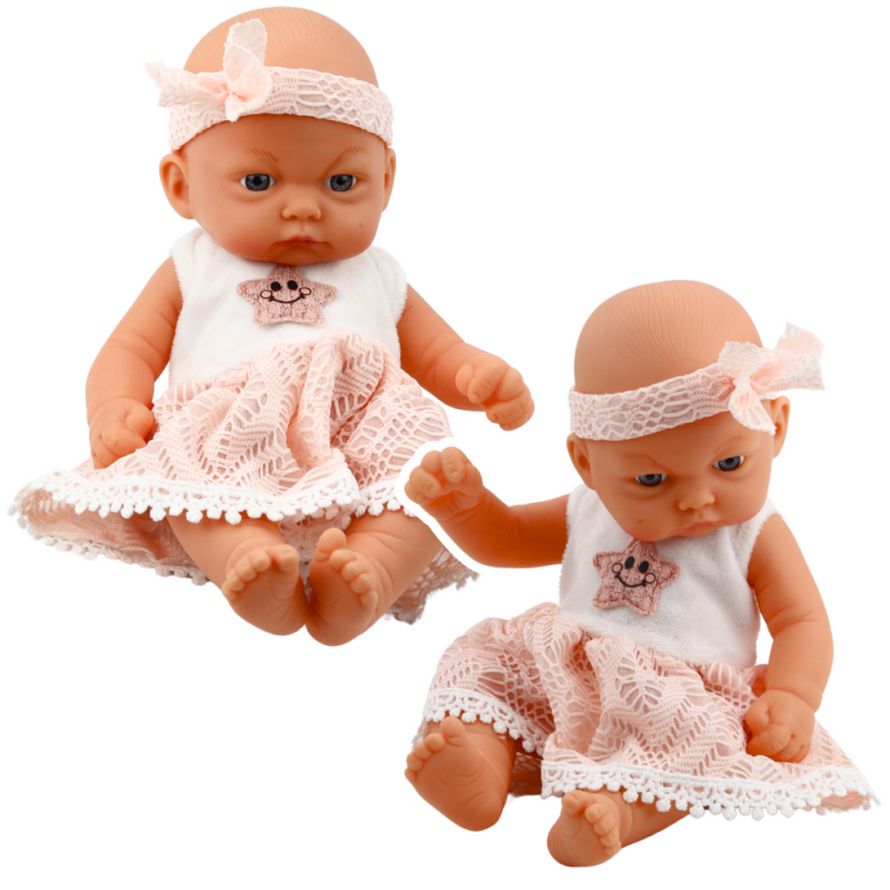 Baby Doll roosa pitskleit tähepeapaelaga