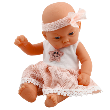 Baby Doll roosa pitskleit tähepeapaelaga