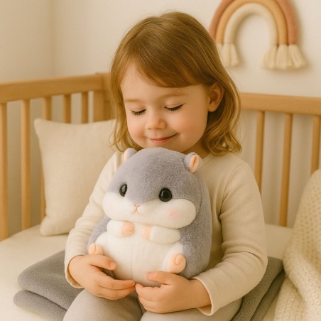 Pehme Hamsteri kätesoojendaja tekk 100 x 90 cm 3in1 hall 35 cm