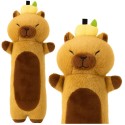pehme Capybara kaisukas puuviljaga piklik Pruun 45cm