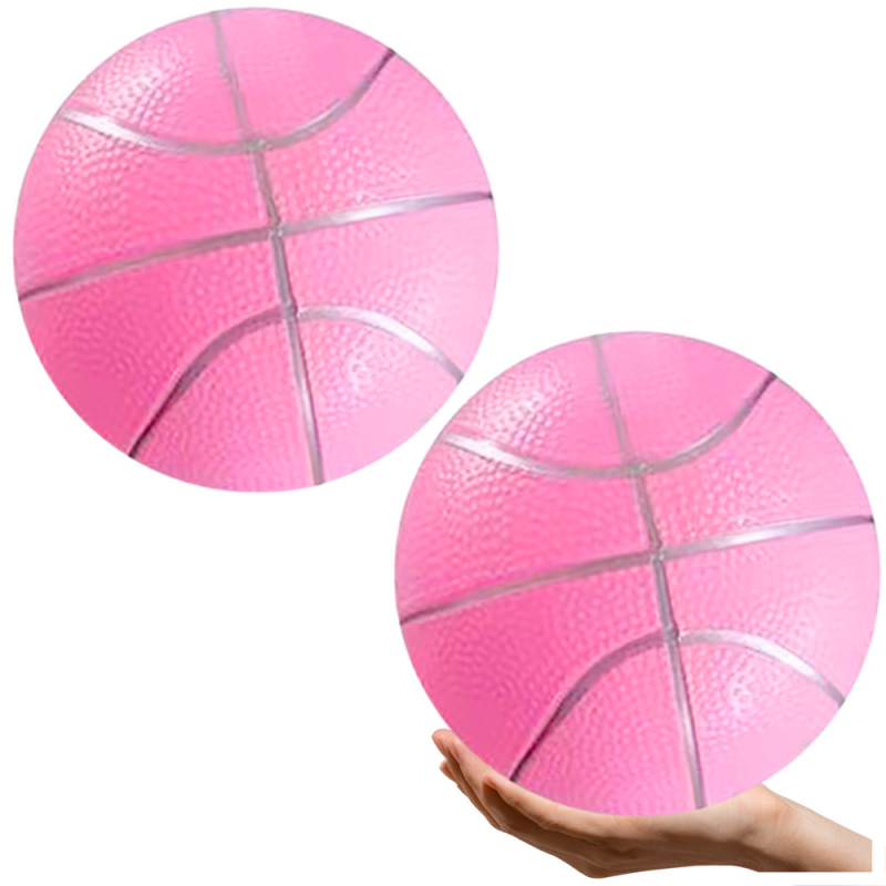 Pastelne Heleroosa Kummist pall 20cm