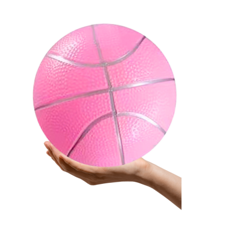 Pastelne Heleroosa Kummist pall 20cm