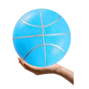 Pastelne helesinine kummipall 20cm