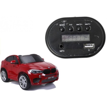 Raadiopaneel autoga BMW X6M elektriautole