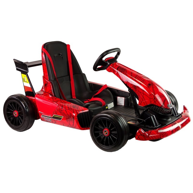 Punane ämblik elektriline go-kart