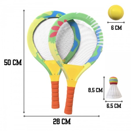  Sulgpalli reketite komplekt
