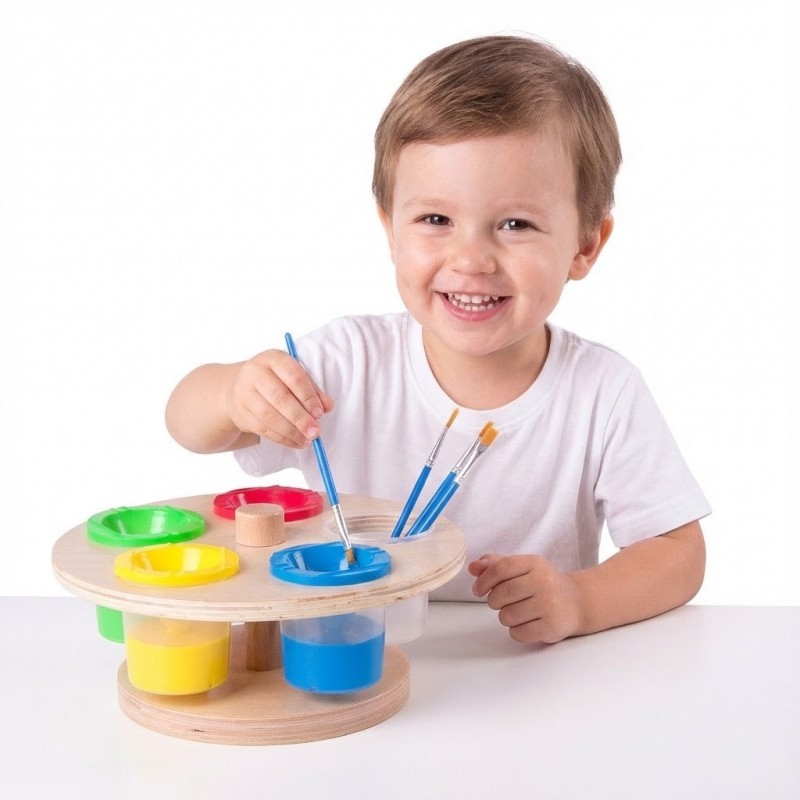 CLASSIC WORLD EDU pöörlev värvitopsi alus + konteinerid