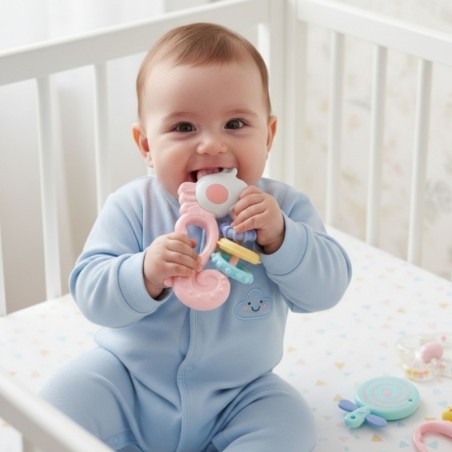 WOOPIE BABY sensoorsete kõristite ja närimismänguasjade komplekt