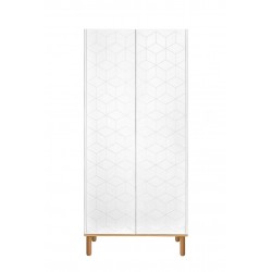 Kaheukseline riidekapp Toteme Cube