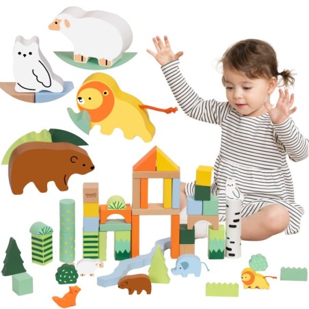 CLASSIC WORLD Puitklotside komplekt Forest World 50 tk.