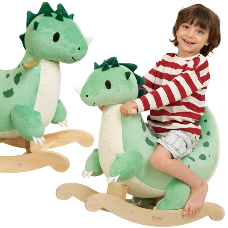 CLASSIC WORLD Puidust kiikuv dinosaurus