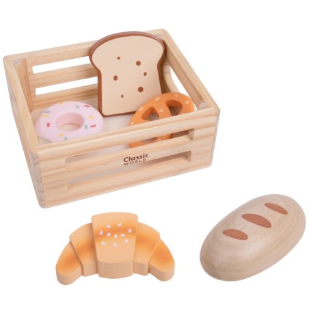 CLASSIC WORLD Puidust pliidiplaatide komplekt korvis, 6 tk.