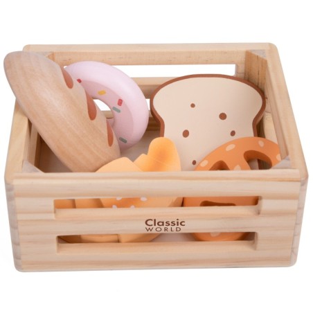 CLASSIC WORLD Puidust pliidiplaatide komplekt korvis, 6 tk.