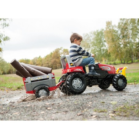 Rolly Toys RollyJunior RT - Pedaaltraktor haagisega Junior 3-8 aastat kuni 50kg