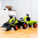FALK Baby Claasi sõidutraktor koos ekskavaatori, kopa ja haagisega