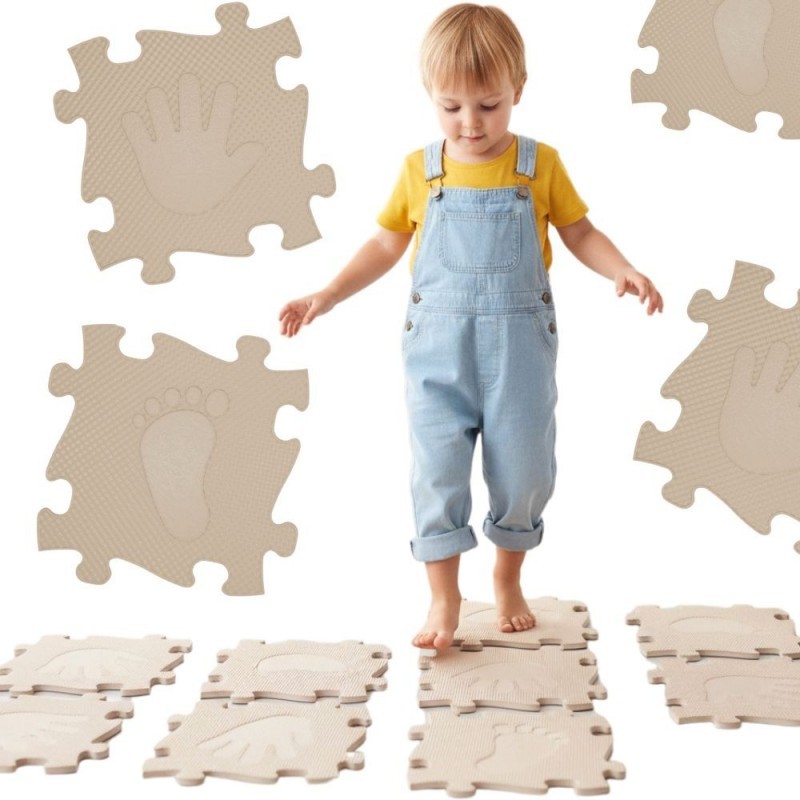 Sensoorne matt, ortopeediline pusle kätele ja jalgadele, 16 tükki – beež